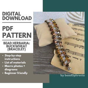 CUBE Beads Bracelet Pattern – Beginner-Friendly Beading Tutorial PDF Download