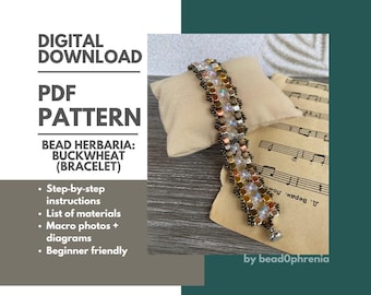 CUBE Beads Bracelet Pattern – Beginner-Friendly Beading Tutorial PDF Download