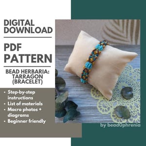 CHEVRON Beads Bracelet Pattern – Beginner-Friendly Beading Tutorial PDF Download image 1