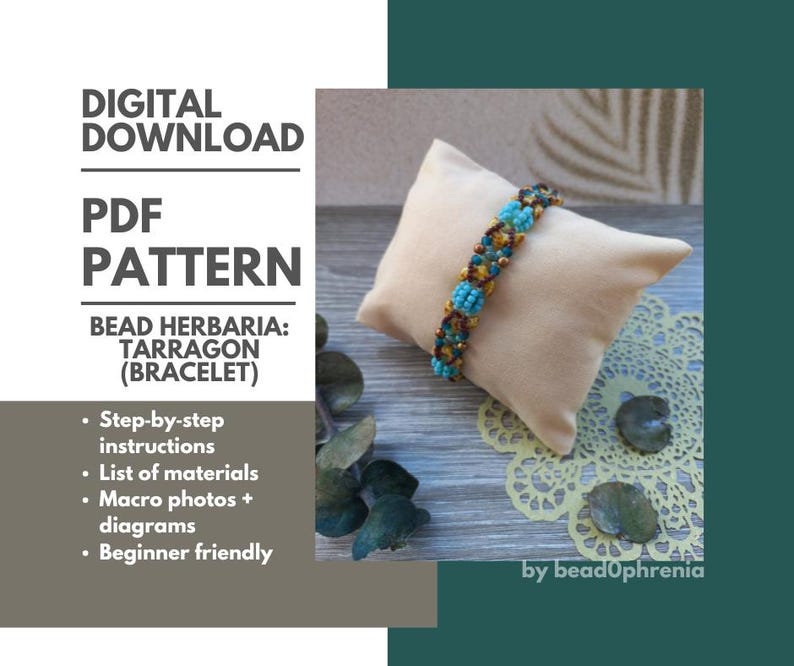 CHEVRON Beads Bracelet Pattern – Beginner-Friendly Beading Tutorial PDF Download image 1