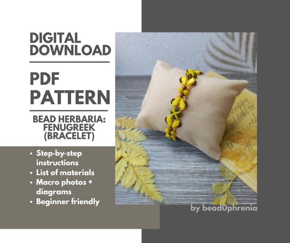 KITE Beads Bracelet Pattern – Beginner-Friendly Beading Tutorial PDF Download