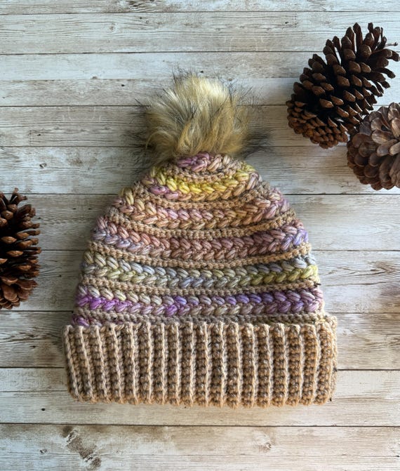 Handmade Multicolor Knitted Hat NYFASHION101 Handmade Multicolor Knit Nepal Ear Flaps Wool  main image 2
