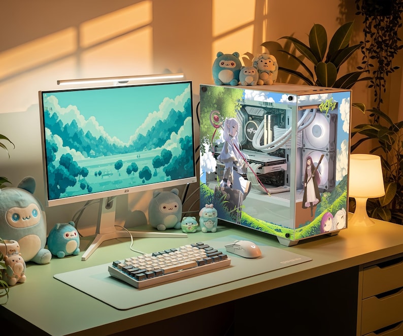 Frieren PC Case Skin, Sticker - Custom Anime Gaming Pc Decal - Etsy