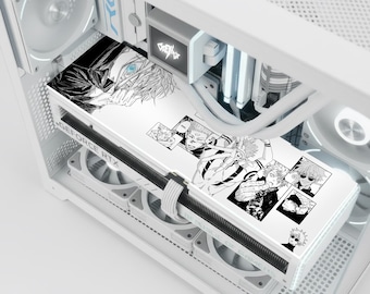 Custom Gojo A-RGB GPU Backplate - Anime Graphic Card Cover - Gojo Satoru Gaming PC Case