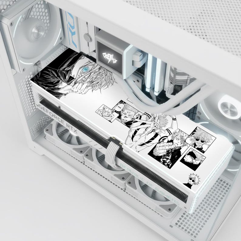 Custom Gojo A-RGB GPU Backplate - Anime Graphic Card Cover - Gojo ...