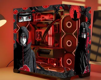 Elite Shinobi PC Case Skin, Japanese Gaming PC, Decal, Gamer Gift