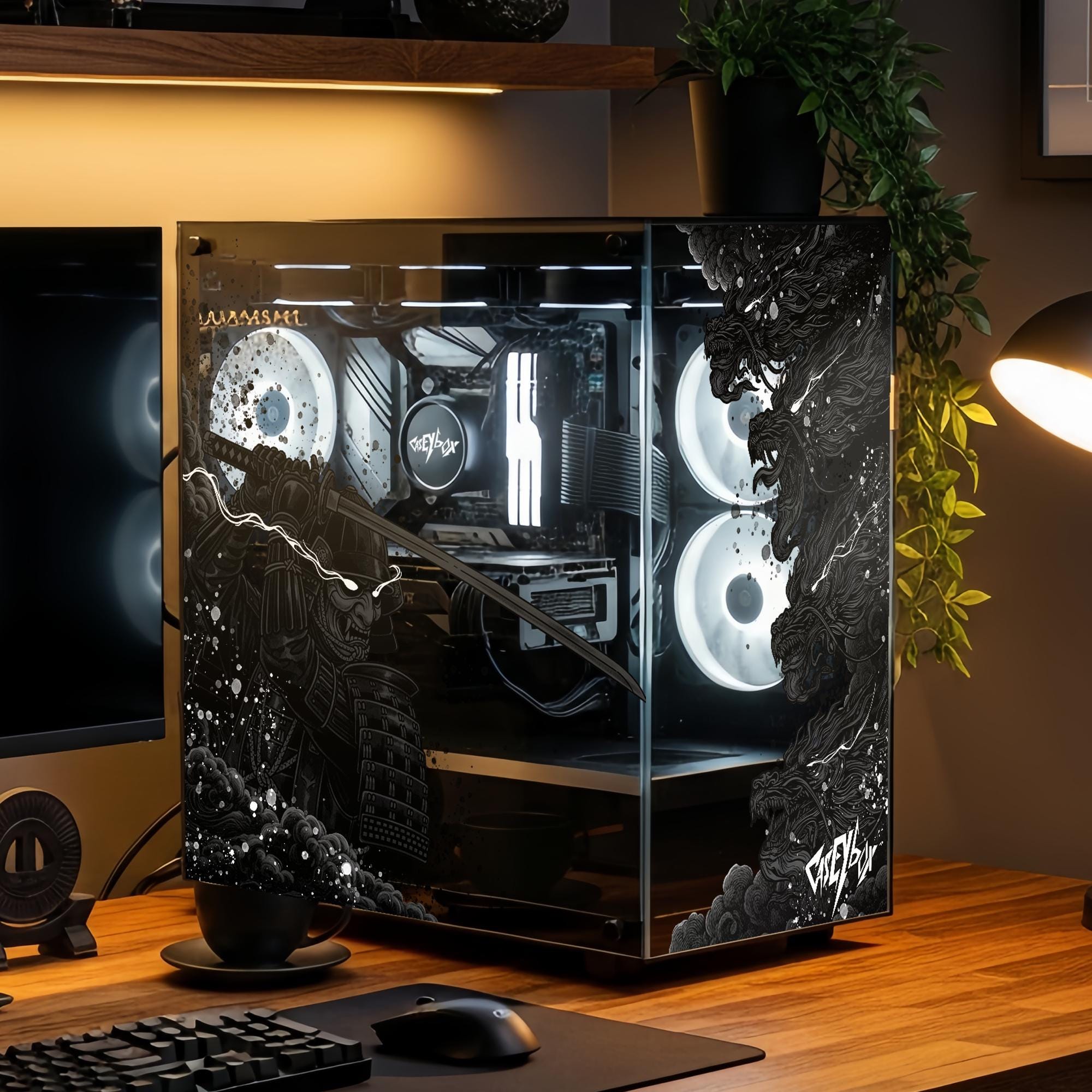 Samuri Pc Sticker Samurai PC Case Skin, Sticker - Japanese Warrior Decal for Gaming PC - Etsy