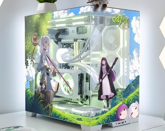 Frieren PC Case Skin, Sticker - Custom Anime Gaming Pc Decal