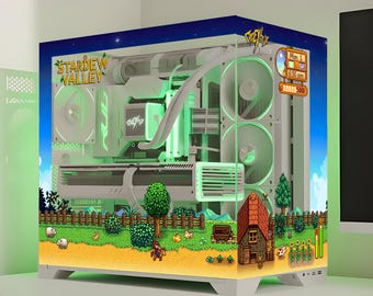 Stardew Valley PC Case Skin, Sticker - Cozy Farming Gaming Pc, Decal Gift For Gamers