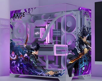 Solo Leveling Anime PC Case Skin, Sung Jin-Woo Decal