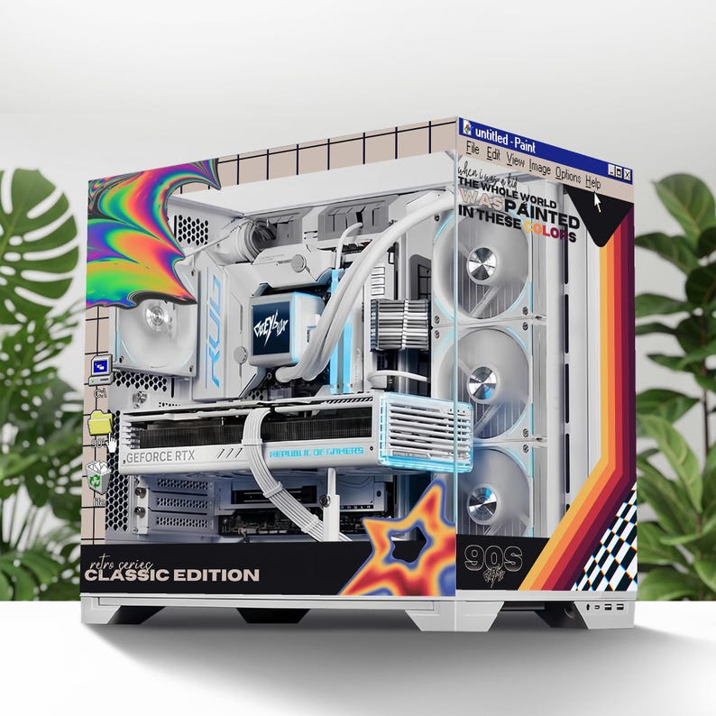 Retro VHS PC Case Skin, Sticker – 90s Vintage Gaming PC Decal - Etsy