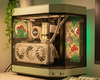 Mushroom Fan Cover: Decor For Gamers, Fan Shroud - Grill