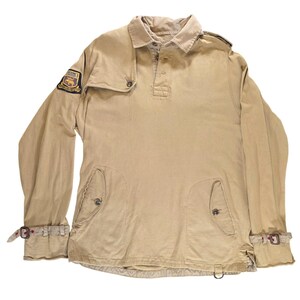 Polo Ralph Lauren Field Jacket Mens XL Tan Khaki Excellent Elephant Crest Patch