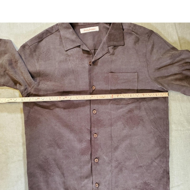 Tommy Bahama - Chemise guitare marron en soie Plugged Into Paradise Tour 1993 pour homme, moyenne image 4