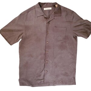 Tommy Bahama - Chemise guitare marron en soie Plugged Into Paradise Tour 1993 pour homme, moyenne image 3