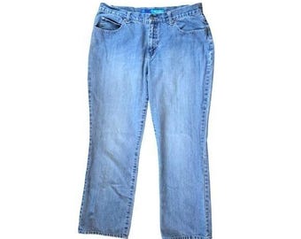 dELiA*s 90s Vintage Loose Straight Leg Light Wash Jeans Size 15 Blue Denim