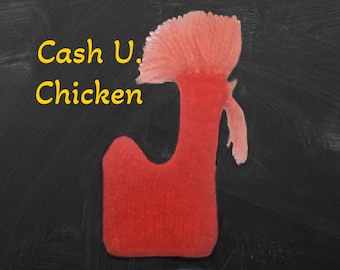 Cash U. Chicken Cat Toy, Catnip or Catnip with Valerian