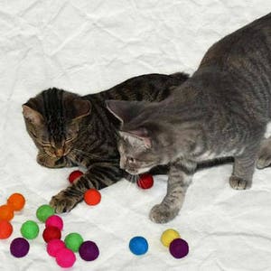Balls for Cats Catnip Infused Felted Wool Balls 12 purr set o Fun Gift for Cats image 9
