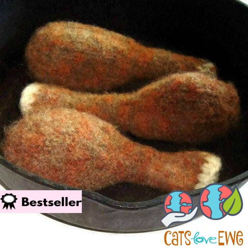 Chicken Leg Cat Toy, Chicken Drumstick Kicker Toy, ETSY BESTSELLER