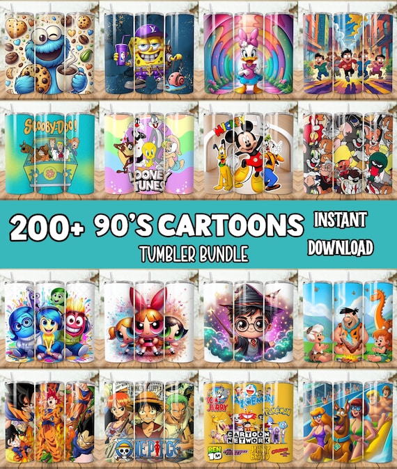 3500+ 20oz Cartoon Tumbler Bundle All Cartoons Character Sublimation Stitch Tumbler 90s Cartoon Tumbler Stitch Tumbler PNG digital Download