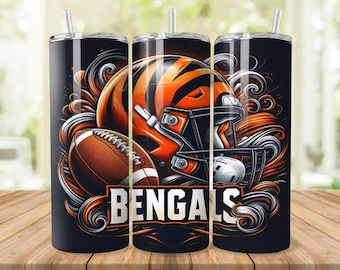 BENGAL Tumbler Wrap PNG, Sport Mascot Tumbler Seamless Design, 20oz Sublimation Tumbler Digital Download