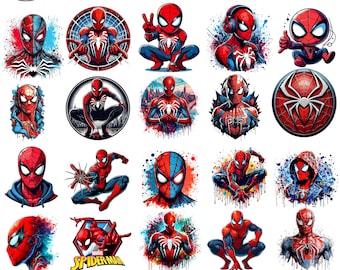 Spiderman Png Bundle - Spiderman Pngs - Spiderman Png - Spiderman Head - Spiderman Clipart -