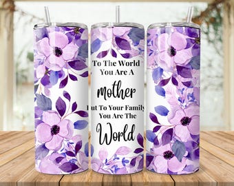 Custom Up to Inflated 20oz Tumbler Png, Mothers Day Tumbler 20oz Png, Floral Mom 20 oz Tumbler Wrap digital download