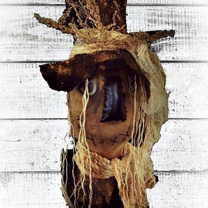 Primitive Scarecrow | E Pattern | Folk Art Scarecrow | Fall Decor | Halloween Scarecrow Oz