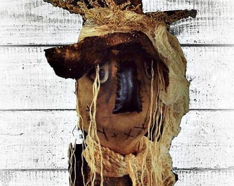 Primitive Scarecrow | E Pattern | Folk Art Scarecrow | Fall Decor | Halloween Scarecrow Oz