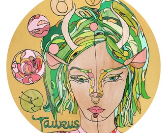 Taurus digital print 8x10