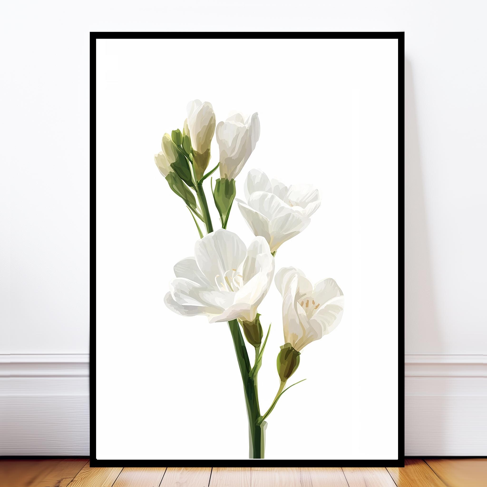 絵画 freesia  sizeF3 Freesia Art Print - Etsy UK