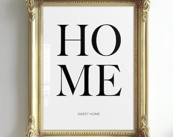Typography Wall Art Print, Motivational Poster, Quote Print, Home Inspirational Art Poster