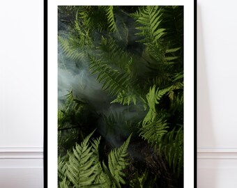 Jungle Leaves Art Print, Botanical Wall Poster, Tropical Plant Home Decor,  Minimalist Nature Artwork