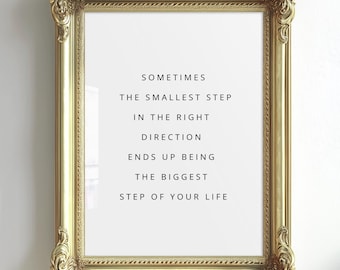 Typography Wall Art Print, Motivational Poster, Quote Print, Sometimes Inspirational Art Poster