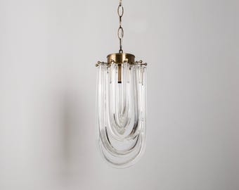 Luxury Vintage Ceiling Light, Modern Glass Pendant Lamp, Art Deco Living Room Ceiling Light Fixture, Mid-Century Glass Pendant Lighting