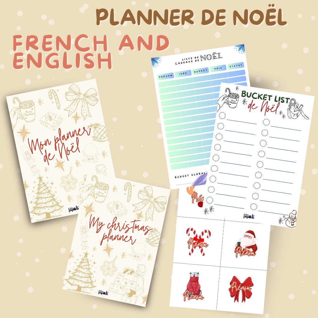 Printable and Editable Christmas Planner - Etsy UK