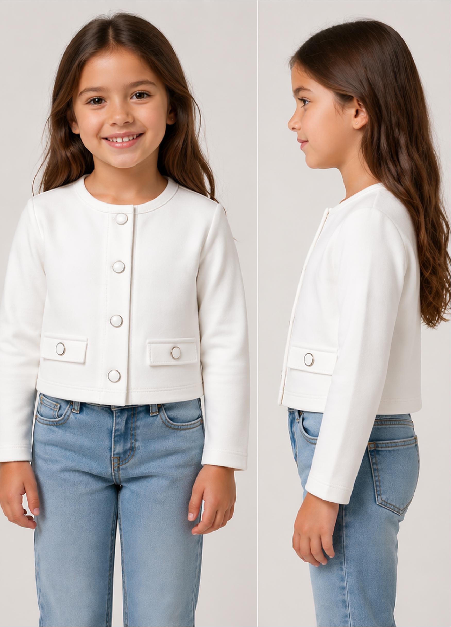 Girls Tweed Jacket Pattern PDF Sewing Pattern- Downloadable PDF Sewing ...