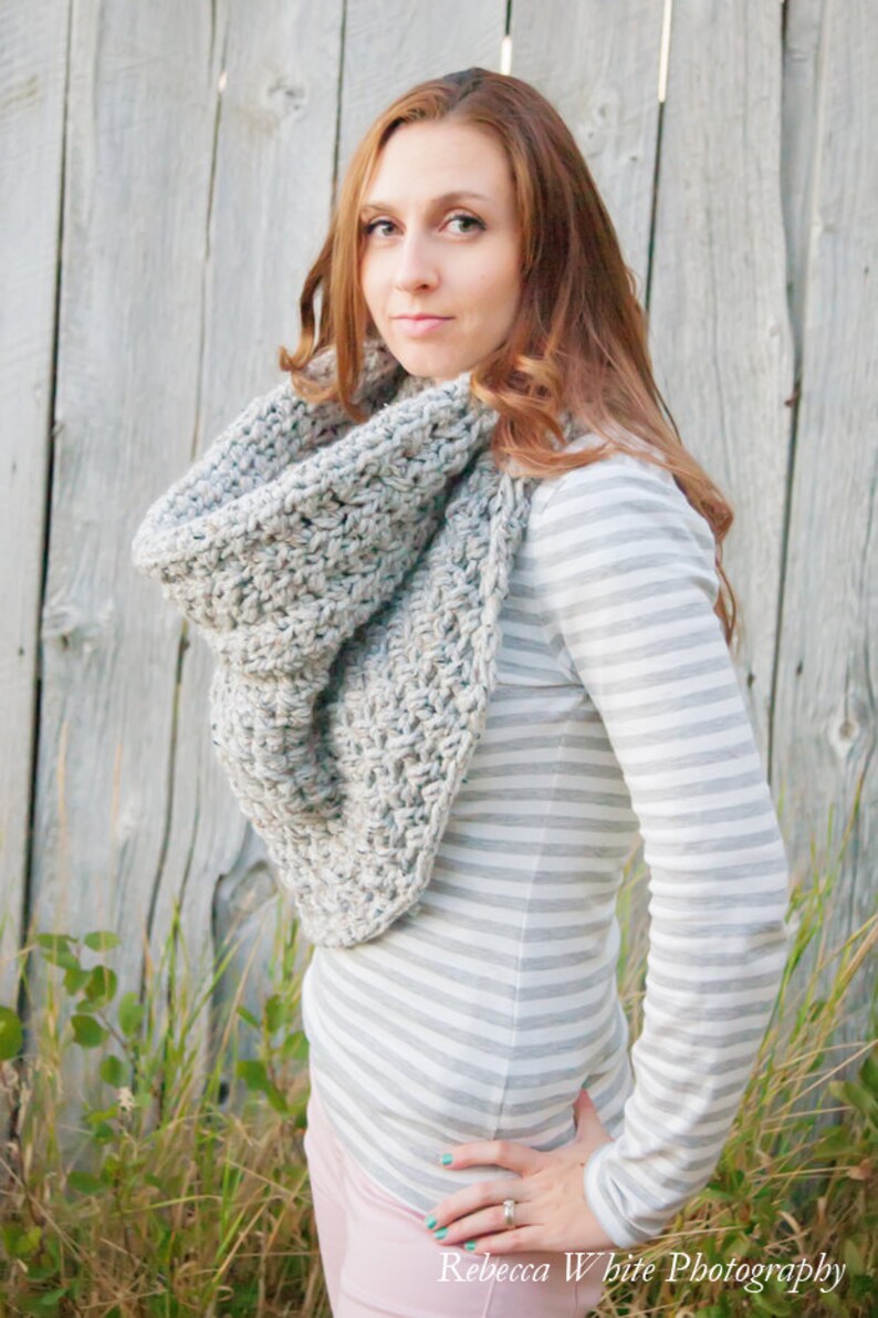 Instant Download - CROCHET PATTERN PDF - Crochet Infinity Scarf Pattern ...