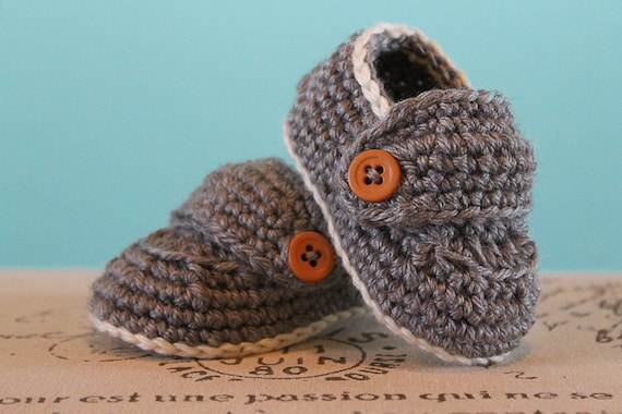 CROCHET PATTERN PDF Crochet Baby Boy Booties Boy Loafers