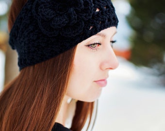 Instant Download - PDF PATTERN Crochet Anna Ski Headband Earwarmer  - Permission To Sell Finished Items