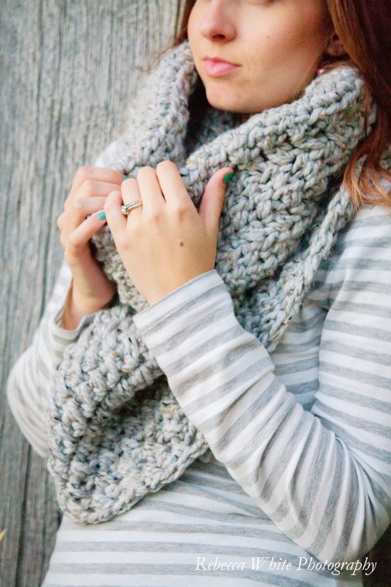 Instant Download - CROCHET PATTERN PDF - Crochet Infinity Scarf Pattern ...