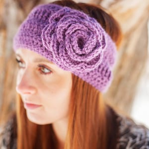 Instant Download - PDF PATTERN Crochet Callie Flower Earwarmer  - Permission To Sell Finished Items