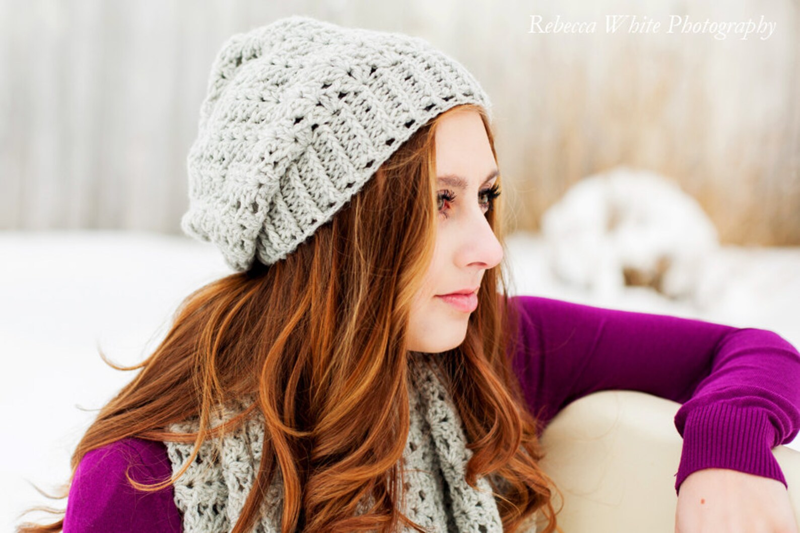 Instant Download - CROCHET PATTERN PDF - Slouch Hat and Infinity Scarf ...