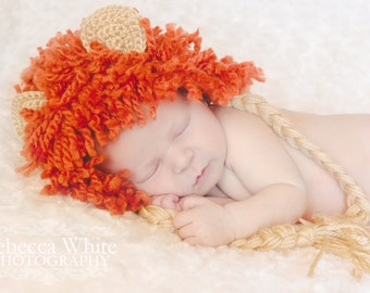 CROCHET PATTERN PDF - Lion Hat and Diaper Cover Pattern - Permission to Sell Finished Items