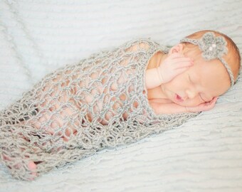 Instant Download - CROCHET PATTERN PDF - Love Knot Cocoon Crochet Pattern - Newborn Baby Photo Prop - Permission To Sell Finished Items