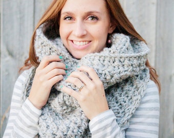 Instant Download - CROCHET PATTERN PDF - Crochet Infinity Scarf Pattern - Permission to Sell Finished Items