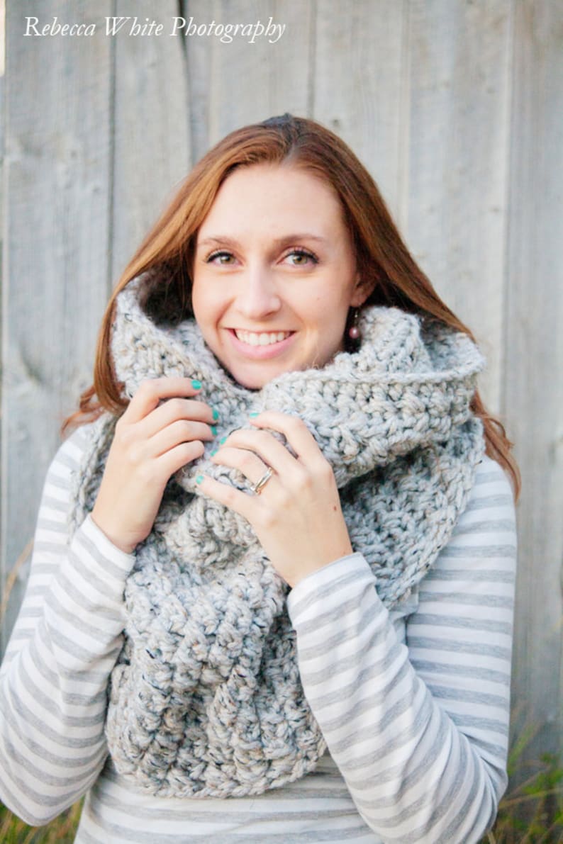 Instant Download - CROCHET PATTERN PDF - Crochet Infinity Scarf Pattern ...