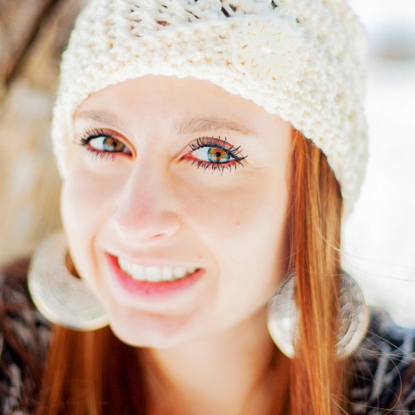 Instant Download - CROCHET PATTERN PDF - Jane Crochet Beanie with Visor - Permission To Sell Finished Items