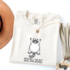 Camiseta con meme de mapache dramático, divertido regalo de panda de basura, camiseta con gráfico de lavado vintage.