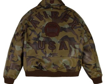 Handmade Limited Edition Camo Icon Jacket  for men